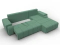 диван угловой лига-121 правый угол амур 11 зеленый