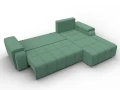 диван угловой лига-121 правый угол амур 11 зеленый