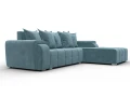 диван угловой лига-121 правый угол seven 113 бирюзовый