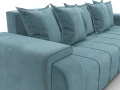 диван угловой лига-121 правый угол seven 113 бирюзовый