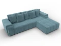 диван угловой лига-121 правый угол seven 113 бирюзовый