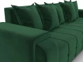 диван угловой лига-121 правый угол seven 626 зеленый
