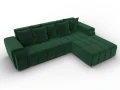 диван угловой лига-121 правый угол seven 626 зеленый