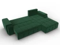 диван угловой лига-121 правый угол seven 626 зеленый