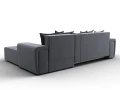 диван угловой лига-121 правый угол seven 17 серый