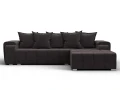 диван угловой лига-121 правый угол seven 727 коричневый