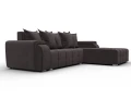 диван угловой лига-121 правый угол seven 727 коричневый