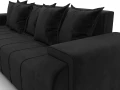 диван угловой лига-121 левый угол seven 35 черный