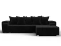 диван угловой лига-121 правый угол seven 35 черный