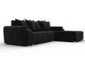 диван угловой лига-121 правый угол seven 35 черный