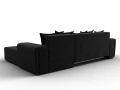 диван угловой лига-121 правый угол seven 35 черный
