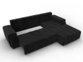 диван угловой лига-121 правый угол seven 35 черный