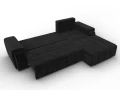 диван угловой лига-121 правый угол seven 35 черный