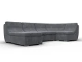 диван п-образный модульный холидей brut 16 темно-серый