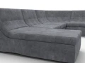 диван п-образный модульный холидей brut 16 темно-серый