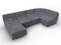 диван п-образный модульный холидей brut 16 темно-серый