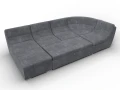 диван п-образный модульный холидей brut 16 темно-серый