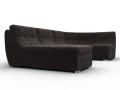 диван п-образный модульный холидей brut 17 коричневый