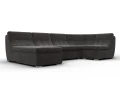 диван п-образный модульный холидей laim 10 темно-коричневый