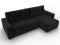 диван угловой лига-122 угол универсальный seven 35 черный