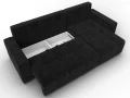 диван угловой лига-122 угол универсальный seven 35 черный