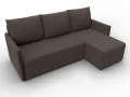 диван угловой лига-124 угол универсальный амур 05 коричневый