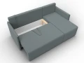 диван угловой лига-124 угол универсальный амур 07 серый