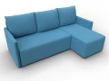 диван угловой лига-124 угол универсальный амур 10 голубой