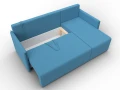 диван угловой лига-124 угол универсальный амур 10 голубой