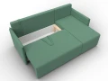 диван угловой лига-124 угол универсальный амур 11 зеленый