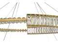 Люстра подвесная Arti Lampadari Elite Carini L 1.5.80+100.101 G Золотой
