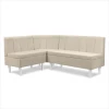 Кухонный уголок «Лео» 1480×1900 (880×580×1320) (Кремовый) (Кухонный уголок «Лео» 1480×1900 (880×580×1320) (Кремовый/Натуральное дерево))