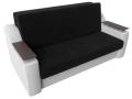 диван прямой аккордеон сенатор 140 черный\белый диван прямой аккордеон сенатор 140 черный\белый