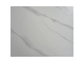 DTM0101CS Стол обед. расклад. WHITE MARBLE MATT 120, керамич. столешница, основ. металл черный