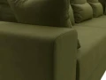 Диван угловой Майами Long правый угол зеленый