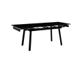 DT307 Стол обеденный Shashi black, 140-200/90*76, керамич. столешница, основание металл черный