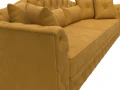 Диван прямой Артис brut 10 желтый