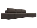 Диван угловой модульный с пуфом Лига-060 НПБ Лонг угол универсальный