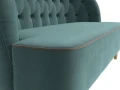 Кушетка Амиса бирюзовый\коричневый