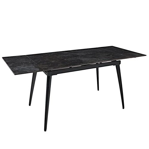 стол керамический denver umber gloss 120, каркас черный стол керамический denver umber gloss 120, каркас черный