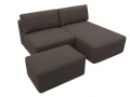 Диван угловой модульный с пуфом Лига-060 НПБ угол универсальный