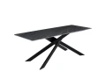 DT330 Стол обеденный Austrilia sand black 200*80*76, керамич. столешница, основание металл черный