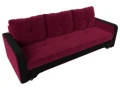 диван прямой ник-3 бордовый\черный диван прямой ник-3 бордовый\черный