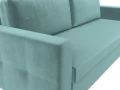диван прямой лига-006 бирюзовый