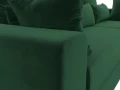 Диван угловой Майами правый угол зеленый