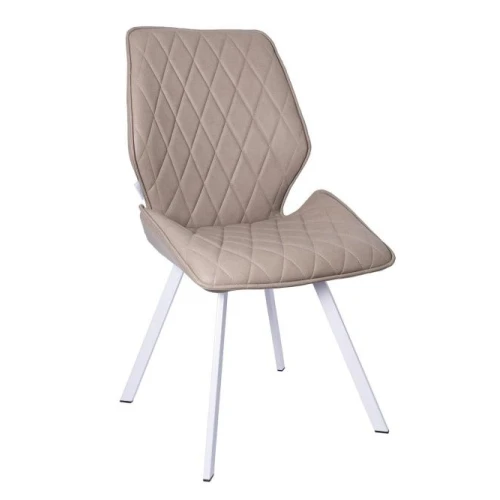стул ostin экокожа бежевый, каркас квадрат белый стул ostin экокожа бежевый, каркас квадрат белый