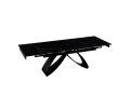 DT888 Стол раскладной Shashi black, 160-240/90*76, керамич. столеш, основ. металл черный