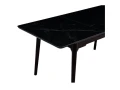 DT309 Стол раскладной Lauren black gold, 140-180/80*76, керамич. столешница, основ. дерево корич.