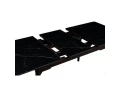 DT309 Стол раскладной Lauren black gold, 140-180/80*76, керамич. столешница, основ. дерево корич.