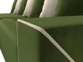 Диван угловой Кёльн левый угол Зеленый\Бежевый